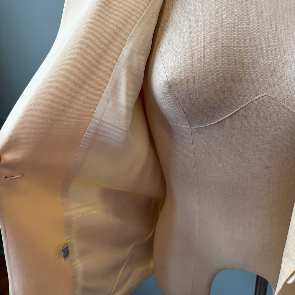 Vintage Christian Dior Cream Women's Blazer & Skirt Set Sz 8 - Picture 3 of 14